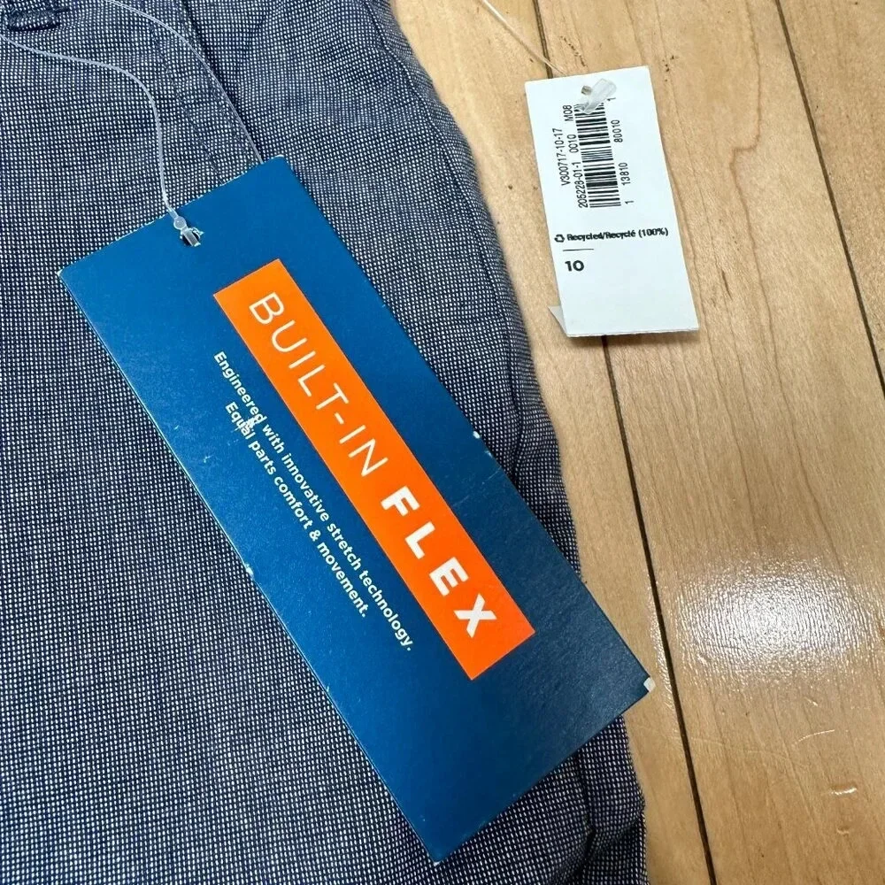 NWT OLD NAVY Linen-like Soft Stretch Chino Shorts - 10